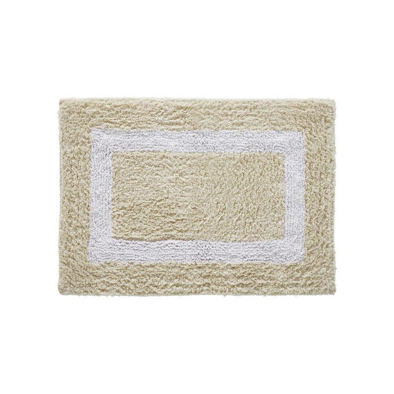 Highland Dunes Widman 100% Cotton Tufted Reversible Bath Rug Super Absorbent, Machine Washable Bathroom Rug