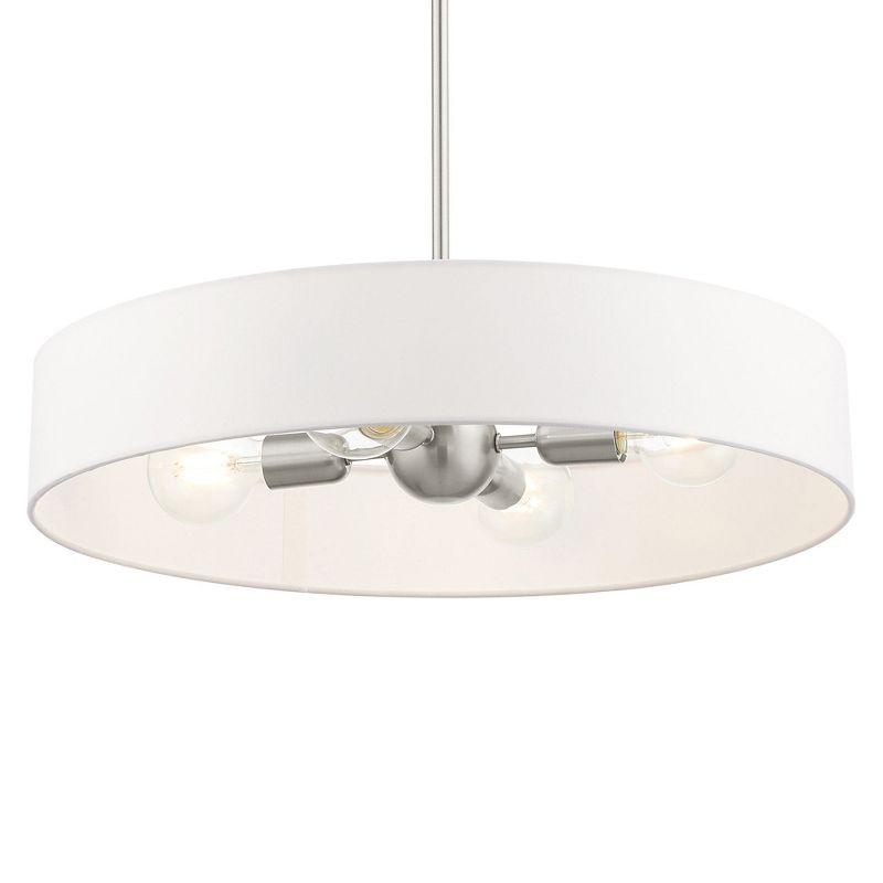Lighting Lumens 4 - Light Dimmable Drum Chandelier