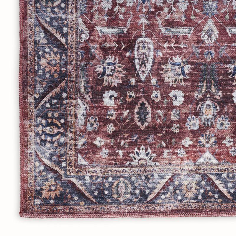 Nourison Brilliance Machine Washable 9'2" x 12' Brick/Ivory Vintage Indoor Rug