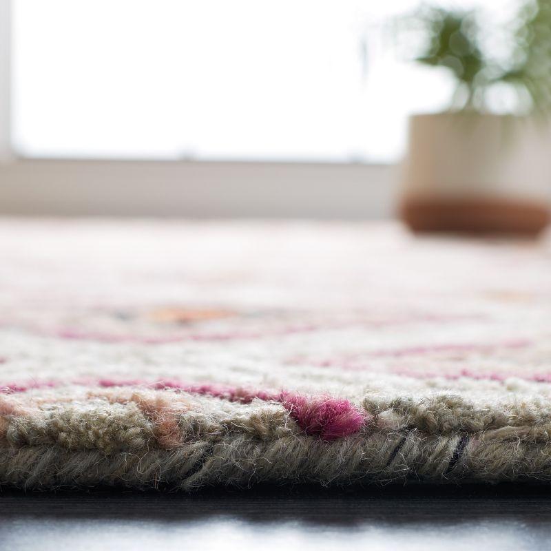 Trace TRC512 Hand Tufted Area Rug - Plum/Grey - 4'x6' - Safavieh.