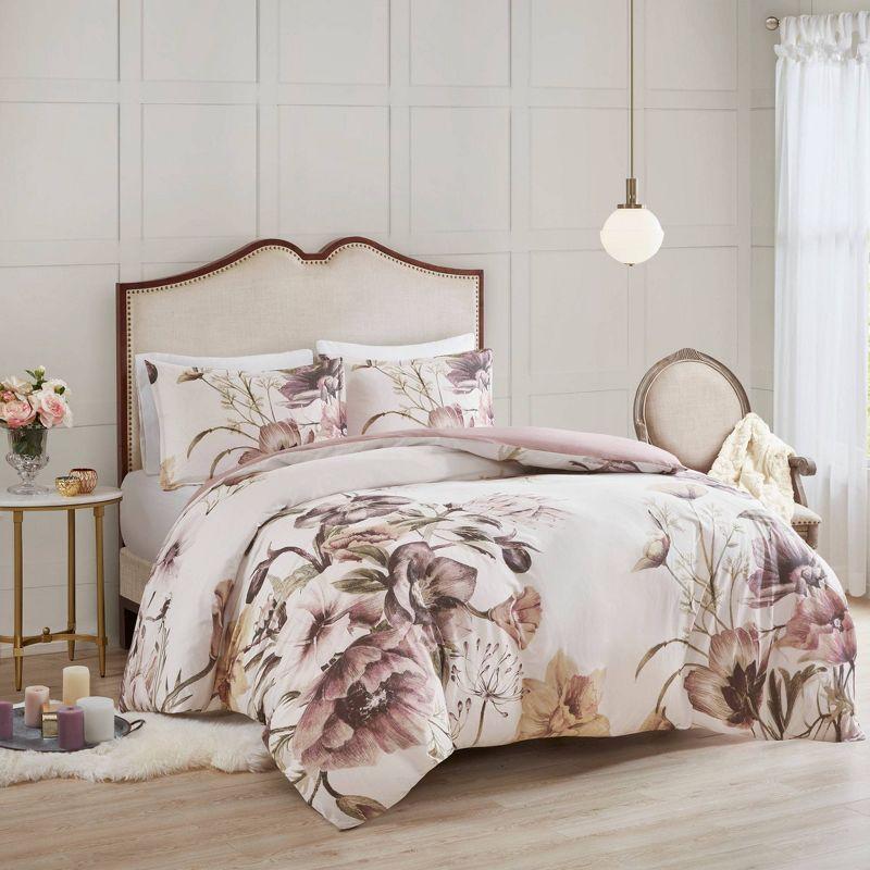 Cassandra 3 Piece Cotton Duvet Cover Set