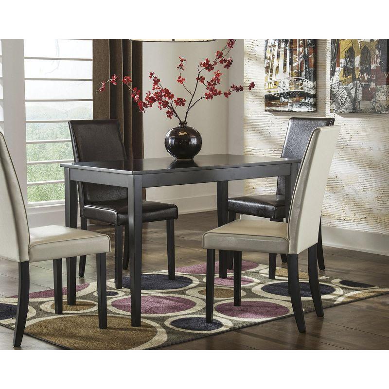 Signature Design by Ashley Contemporary Kimonte Dining Table, Dark Brown