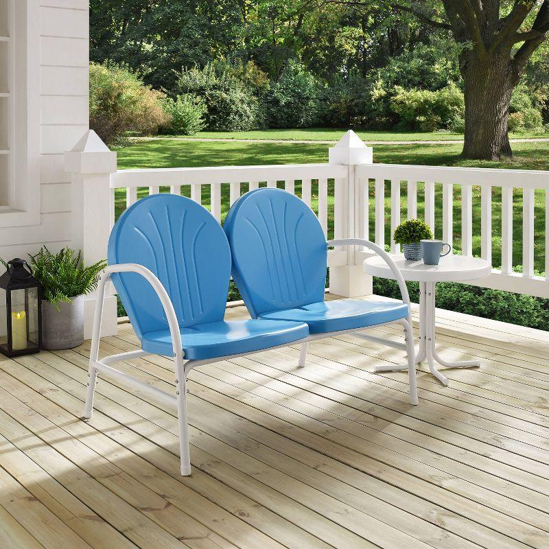 Griffith 2pc Outdoor Conversation Set - Sky Blue - Crosley