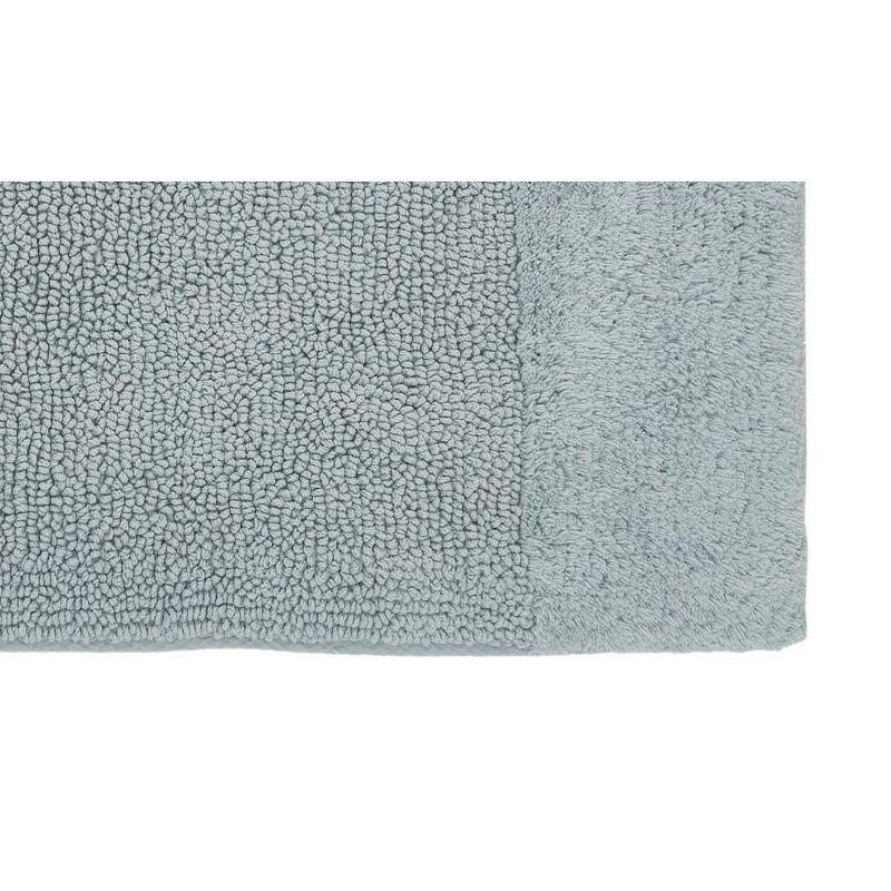 Better Trends Granada 100% Cotton Tufted Non-Slip Backing Bath Rug Set 3 PC (17" x 24" | 24" x 40" | 20" x 20") - Blue