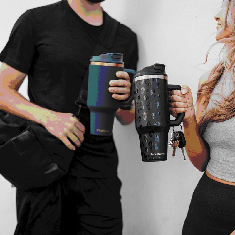 FrostBuddy 40 Oz Thicc Buddy Insulated Tumbler | Stainless Steel + Chapstick Holder Lights 40