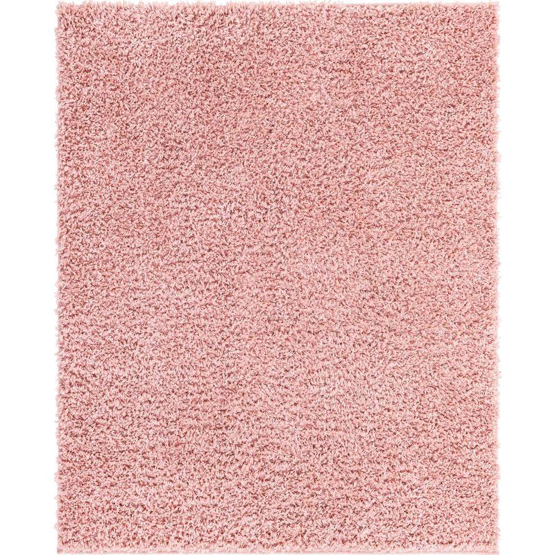 Unique Loom 8' 0 x 10' 0 Davos Shag Dusty Rose Area Rug