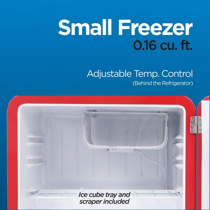 COMMERCIAL COOL Retro Refrigerator 1.6 Cu. Ft., Red