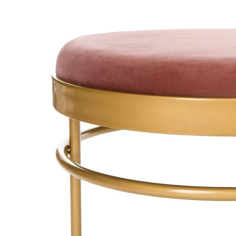 Sylva Oval Bench - BCH6202 - Dusty Rose/Gold - Safavieh