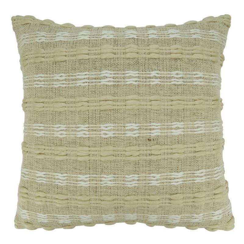 Saro Corinna Collection Striped Throw Pillow