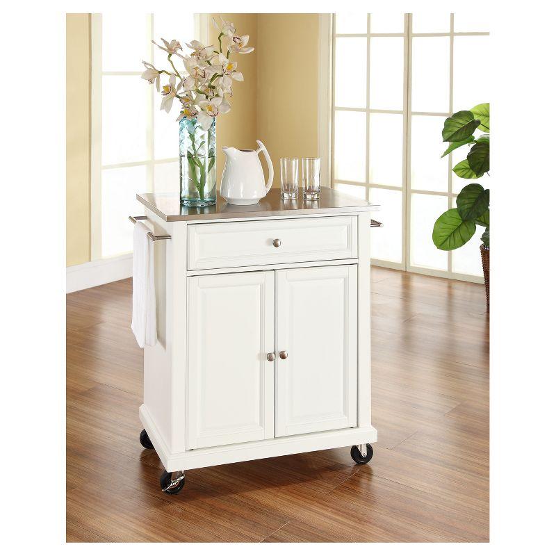 Stainless Steel Top Portable Kitchen Cart/Island - Crosley