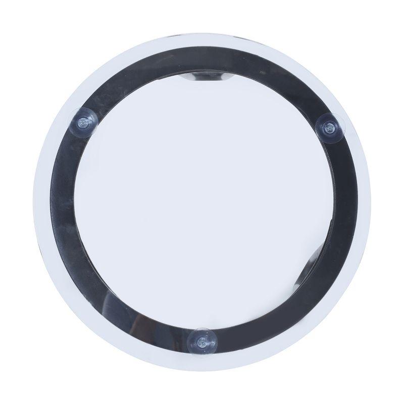 GDFStudio San Marco Outdoor Iron and Tempered Glass Side Table, Black