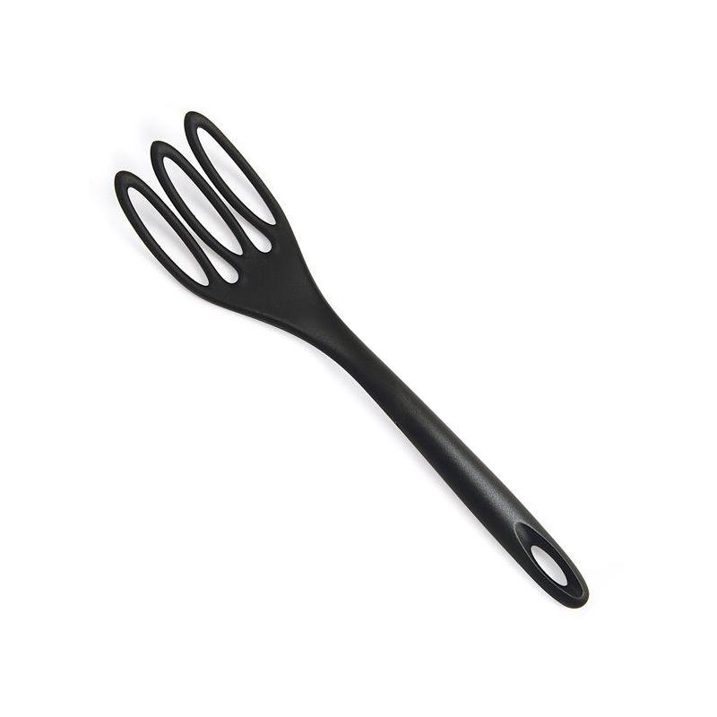 Norpro Grip-EZ Jumbo Fiskie Fork and Whisk Combo Kitchen Tool, Black