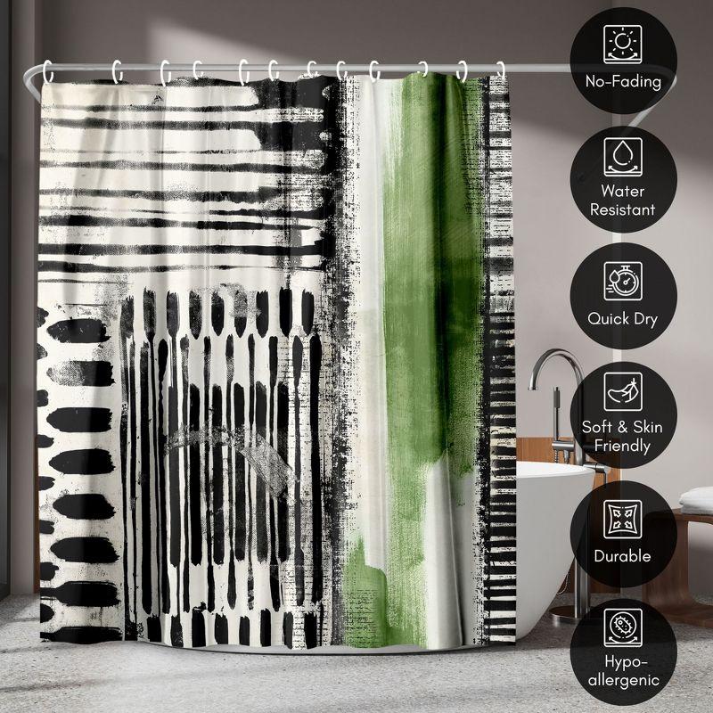 Abstract Shower Curtain No Borders Shower Curtain by PI Creative Art