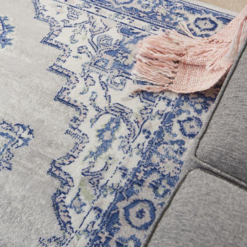 Nourison Whimsicle WHS03 Indoor only Area Rug - Grey Blue 5' x 7'