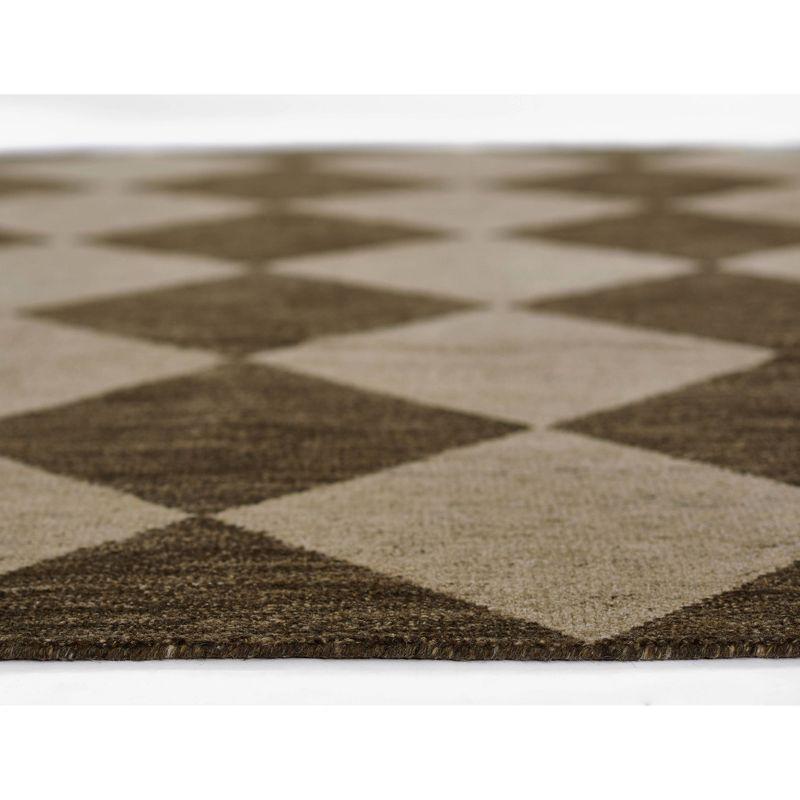 Palau Hand-Knotted Wool Rug - Brown / 9' x 12'