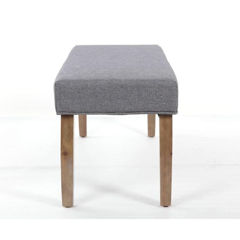 Linen Bench Gray - Boss Office Products