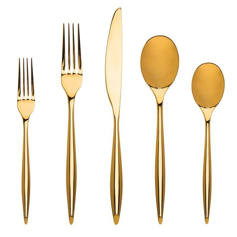 Milano 20 Piece 18/10 Stainless Steel Flatware Set, Service for 4