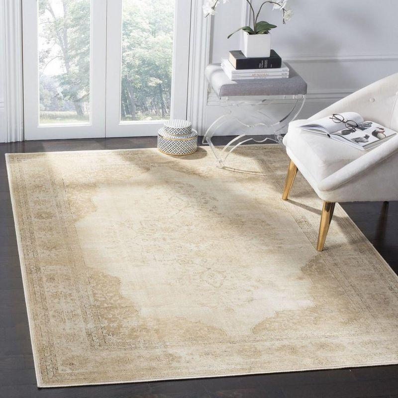Vintage VTG122 Power Loomed Indoor Area Rug - Creme - 6'7"x9'2" - Safavieh.