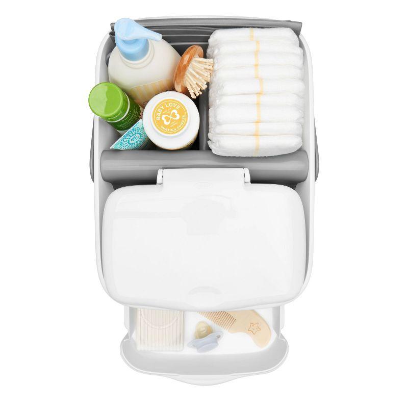 OXO Travel Diaper Caddy with Changing Mat - Gray