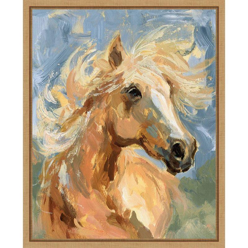 Amanti Art Palomino in the Wind I by Victoria Barnes Framed Wall Art Print