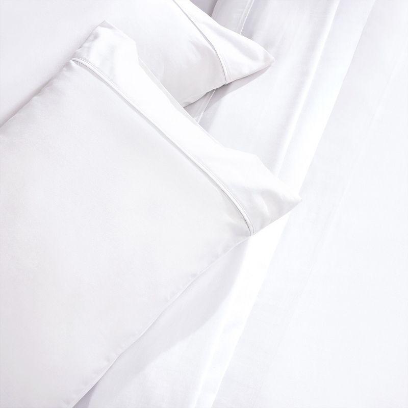 400 Thread Count Pillowcases, 100% Cotton Sateen, Soft & Cooling by California Design Den