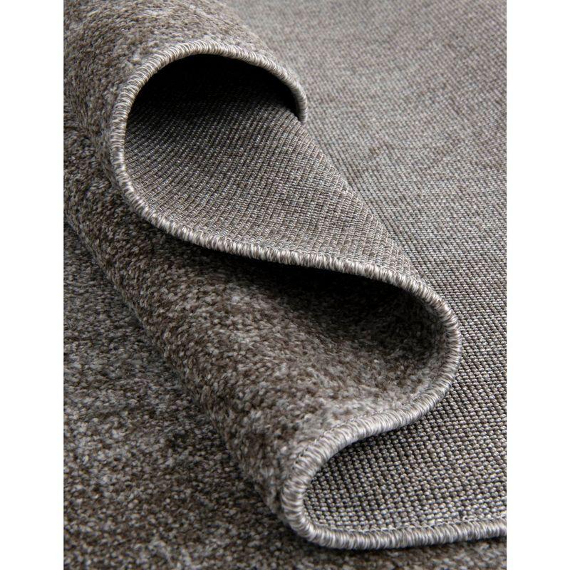 Unique Loom 5' 3 x 8' 0 Light Gray La Jolla Floral Area Rug