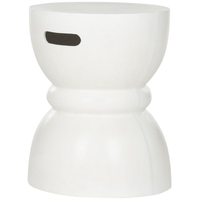 Haruki Accent Stool - Indoor/Outdoor - VNN1006 - White - Safavieh