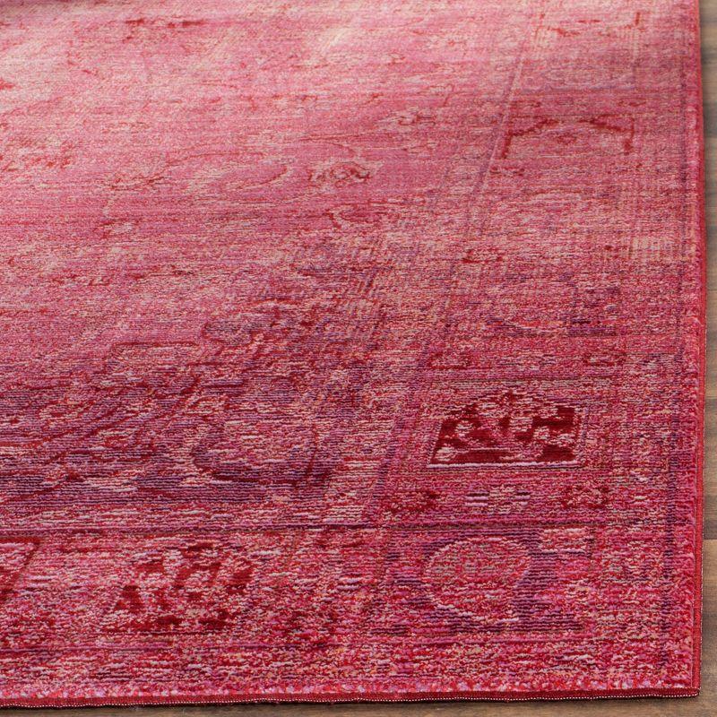Valencia VAL103 Power Loomed Area Rug - Red/Red - 4'x6' - Safavieh.