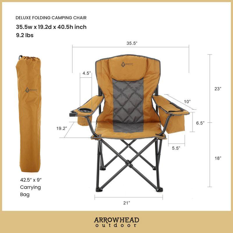 Folding Camping Chair with Cushions