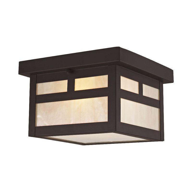 Livex Lighting Montclair Mission 1 - Light Flush Mount in  Bronze