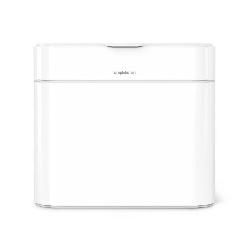 Simplehuman 4 Liter Compost Caddy, White Steel