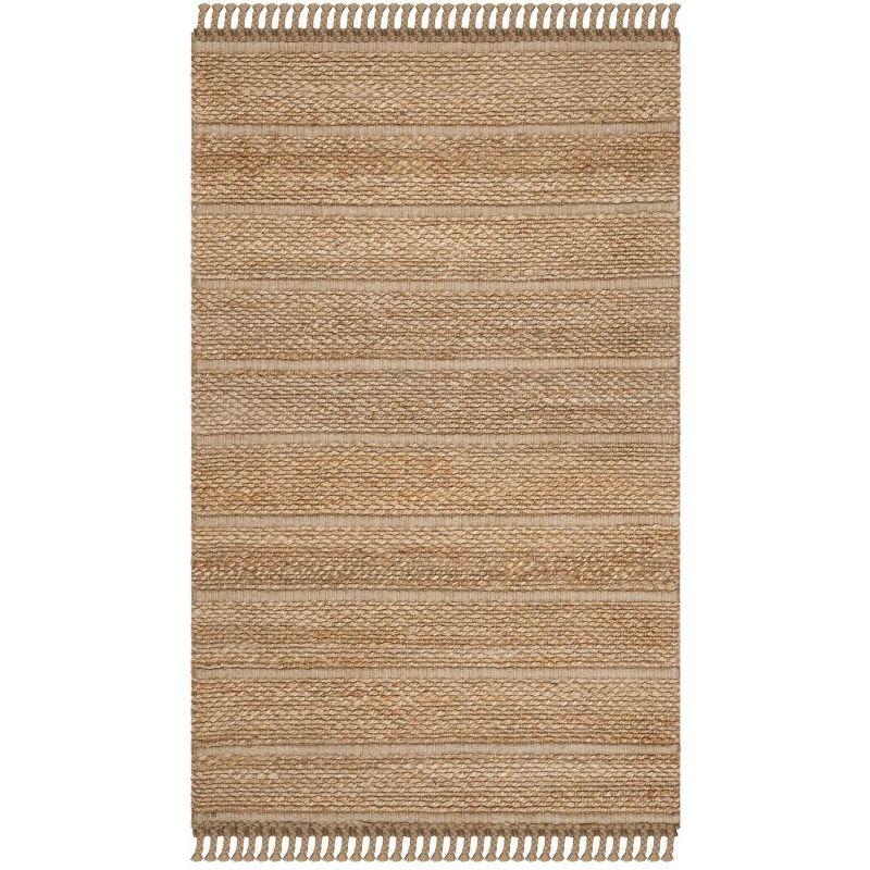 Natural Fiber NF550 Hand Woven Indoor Accent Rug - Natural/Light Grey - 2'x3' - Safavieh.
