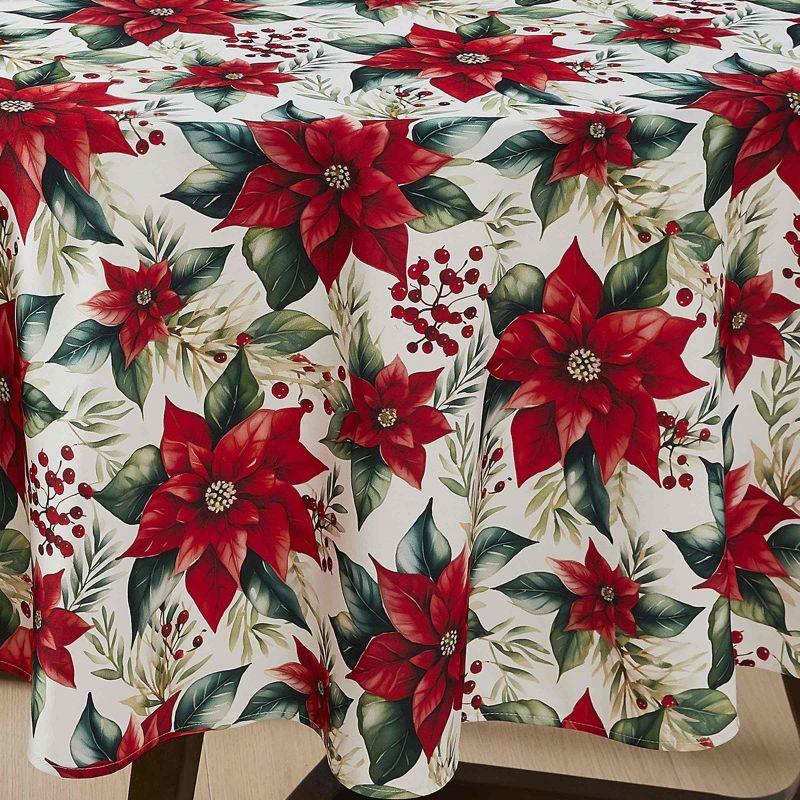 Avanti Linens Poinsettia 70" Round Tablecloth