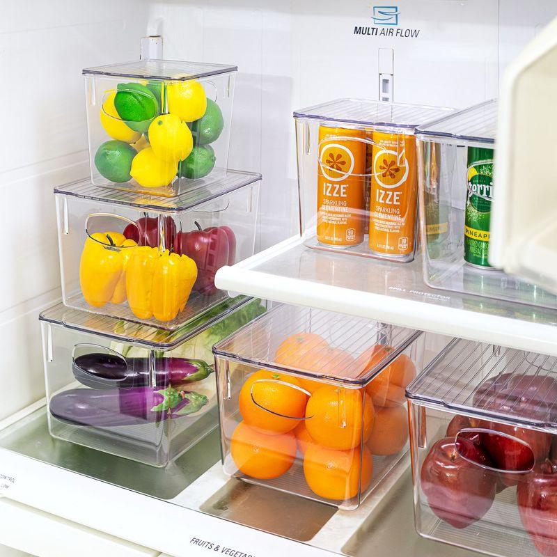 Sorbus Sorbus 3 Piece Variety Pack Clear Acrylic Storage Bins with Handles and Lids