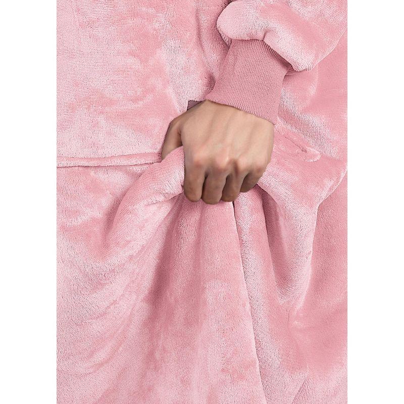 Catalonia Full Body Blanket Hoodie Sweatshirt, Extra Long Oversized Comfortable Sherpa Lounging Pullover & Reviews | Wayfair