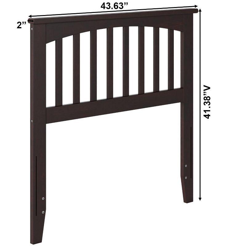 AFI Furnishings Mission Twin Headboard with Turbo Charger in Espresso