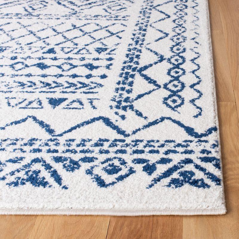 Tulum TUL268 Power Loomed Area Rug - Ivory/Navy - 3'x3' - Safavieh.