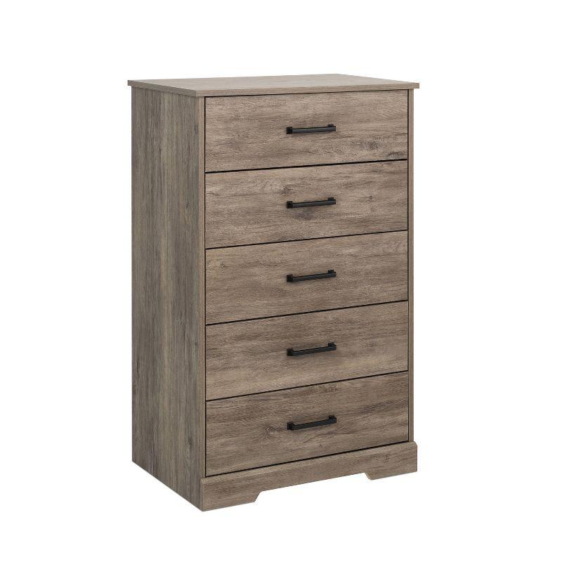 Prepac 27.50" Wide Rustic Ridge 5 Drawer Dresser