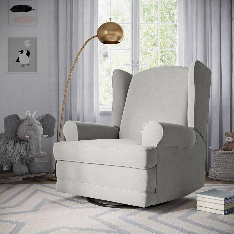 Serenity Swivel Reclining Glider Rocking Chair with USB