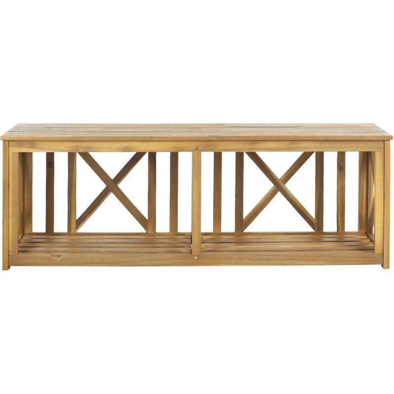 Branco Bench - Outdoor - FOX6706 - Natural - Safavieh