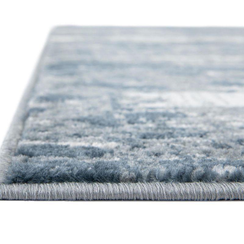 Unique Loom Portland Collection Area Rug - Orford (6' 1" Square Blue Gray/Gray)