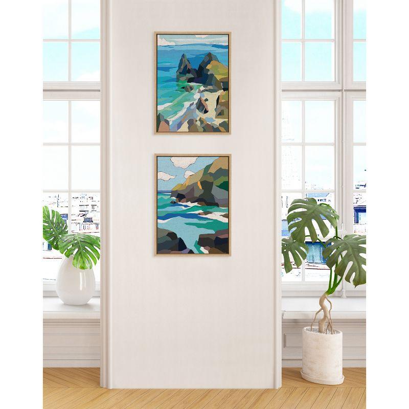 (Set of 2) 18" x 24" Sylvie Coast Canvas Art Set by Nikita Jariwala - Kate & Laurel All Things Decor