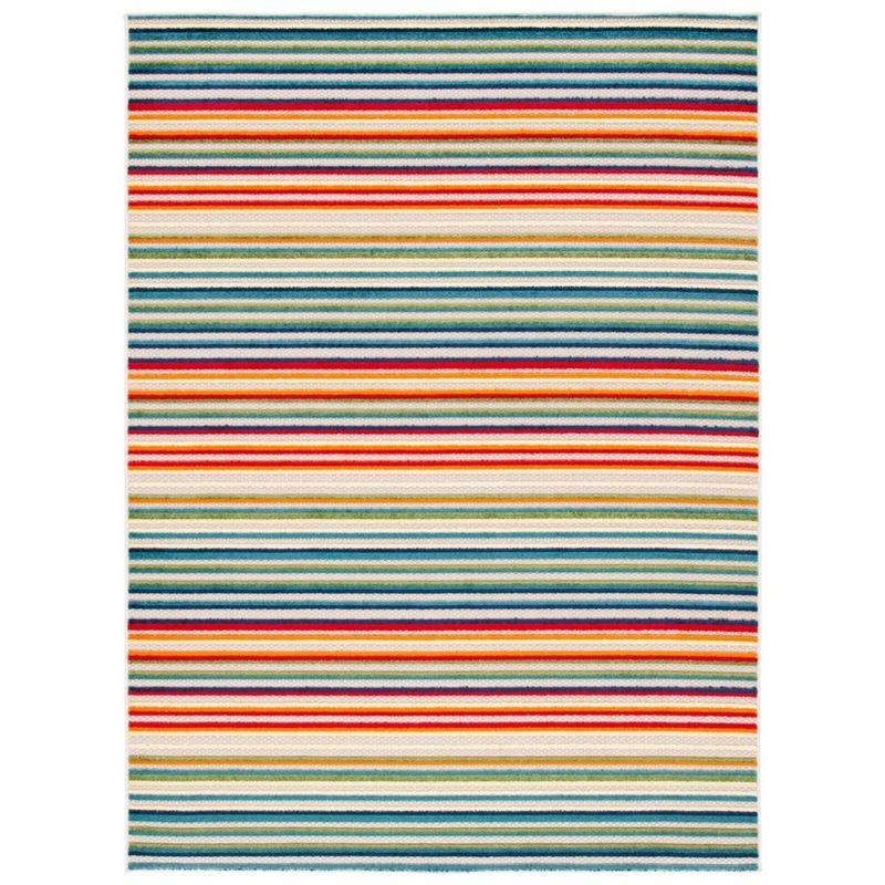 Cabana CBN323 Loomed Indoor Area Rug - Ivory/Green - 5'3"x7'6" - Safavieh