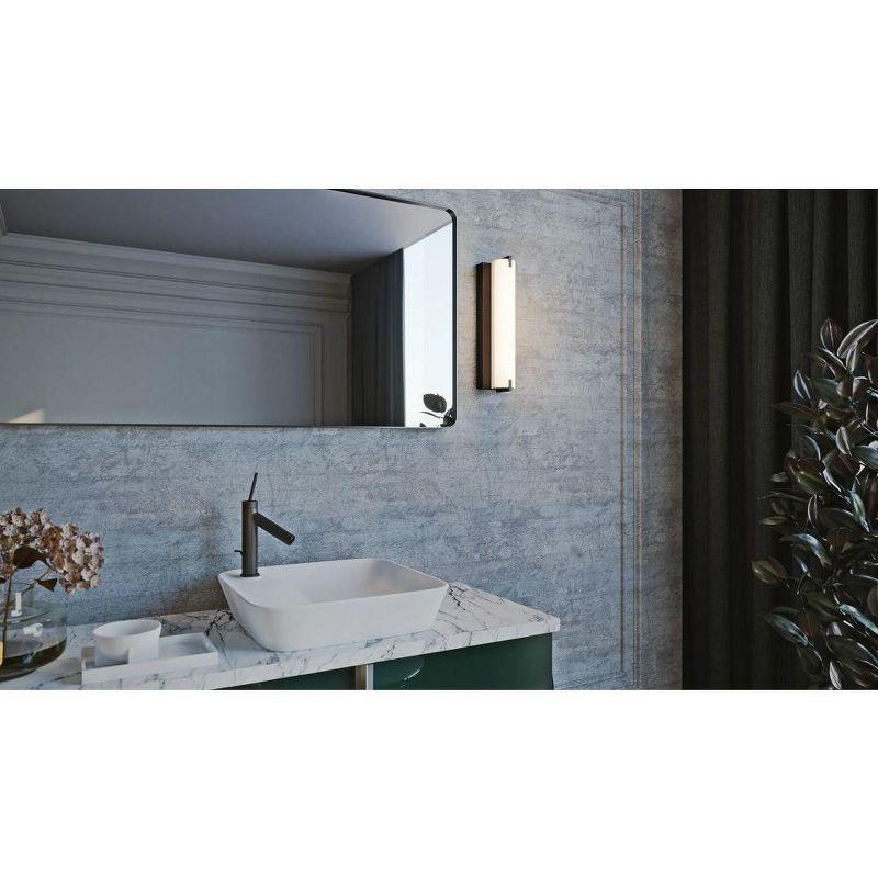 Axel 16" Black Steel LED Wall Sconce