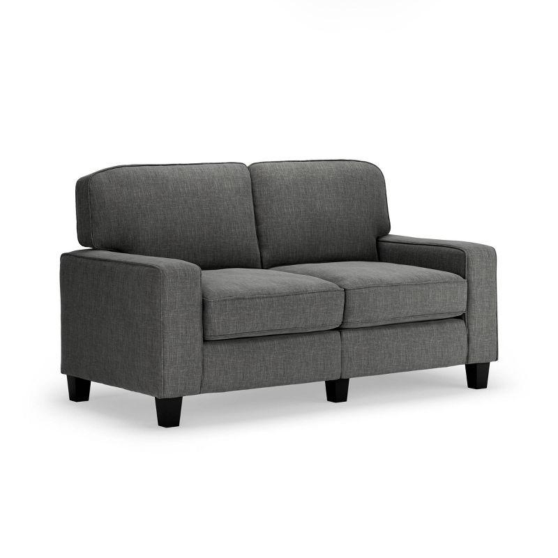 Serta Palisades 61" Track Arm Sofa, Easy Care Fabric, Soft Pillow Back, Pocket Coil Seat Cushions