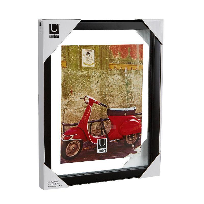 8.5" x 11" Matted to 11" x 14" Document Frame Black - Umbra