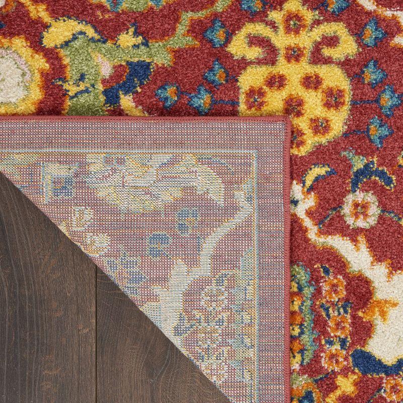 Nourison Allur Boho Indoor Area Rug Red Multicolor 2'3" x 7'6"