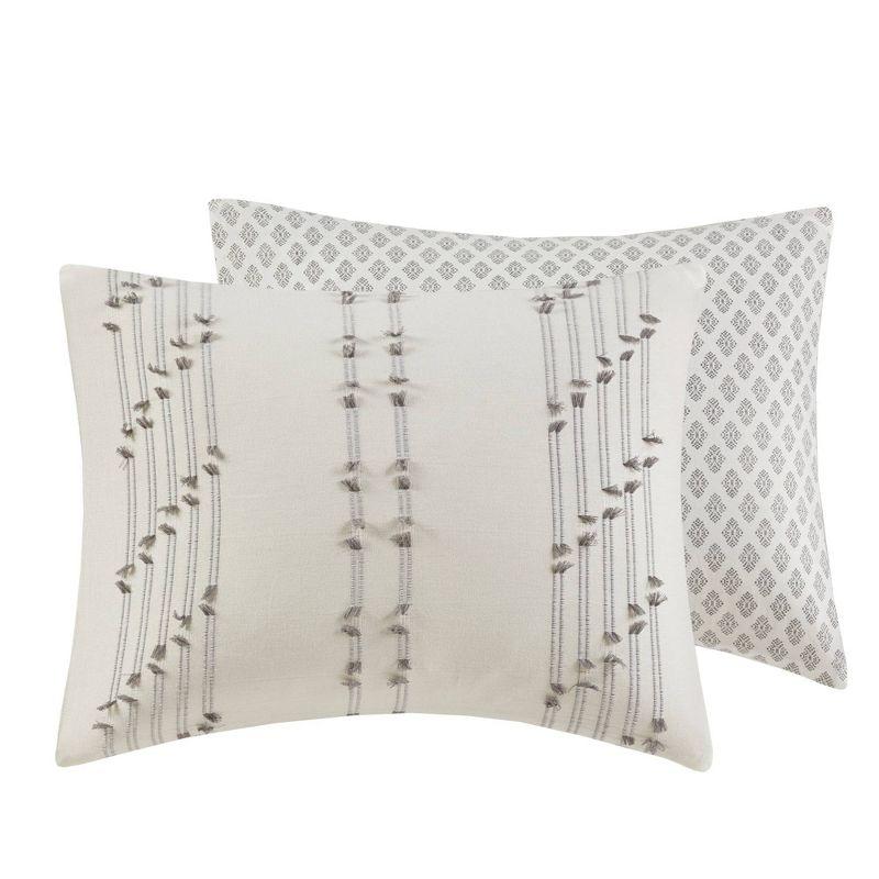 INK+IVY 3 Piece Cotton Jacquard Bedding Set