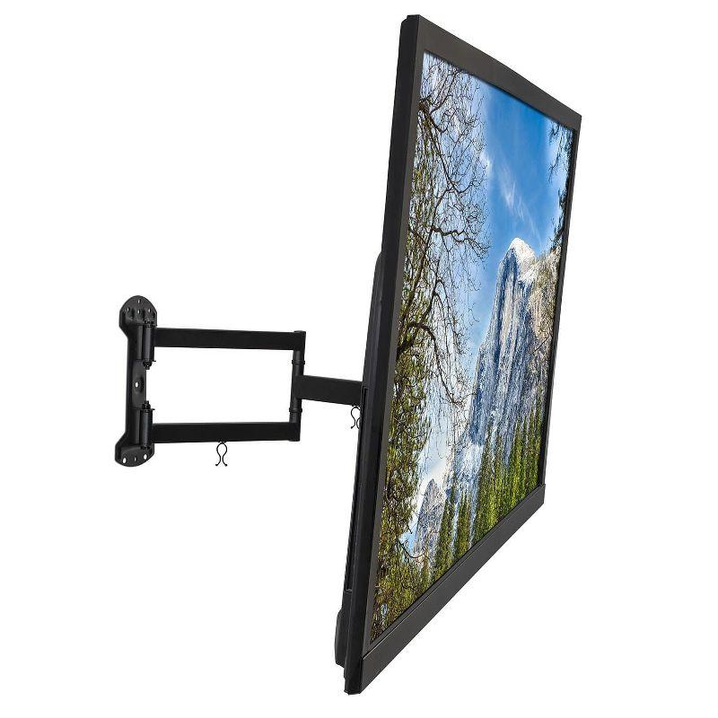 Mount-It! Full Motion TV Wall Mount | Long Arm TV Mount with 24 Inch Extension | Fits 32 to 55 Inch TVs with Up to VESA 400 x 400, 77 Lbs. Capacity