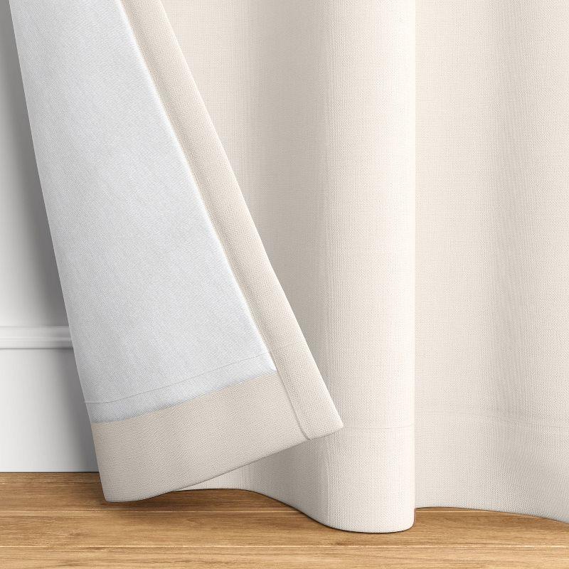 50"x84" Blackout Velvet Window Curtain Panel Cream - Threshold™